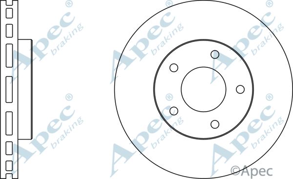 APEC BRAKING stabdžių diskas DSK2127